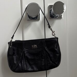 Coach Black Wristlet/Clutch/Small Shoulder Bag